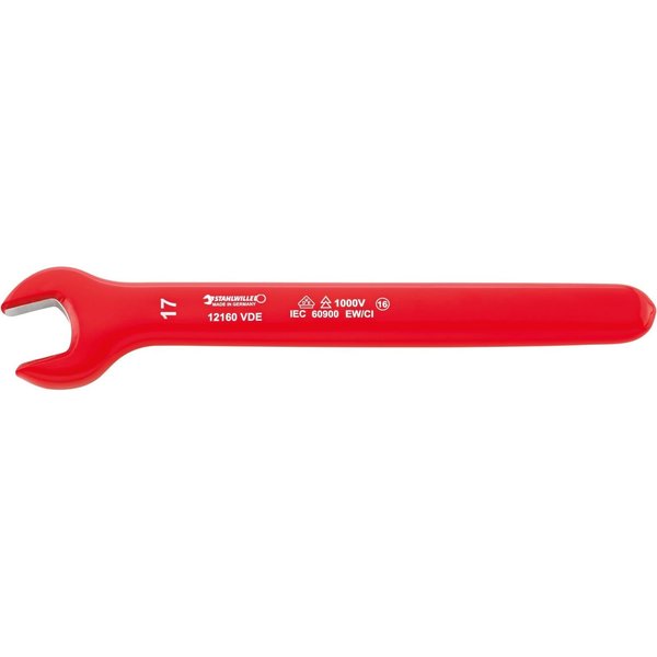 Stahlwille Tools VDE single-ended open-jaw Wrenchs Size 13 mm L.166, 4 mm 44180013
